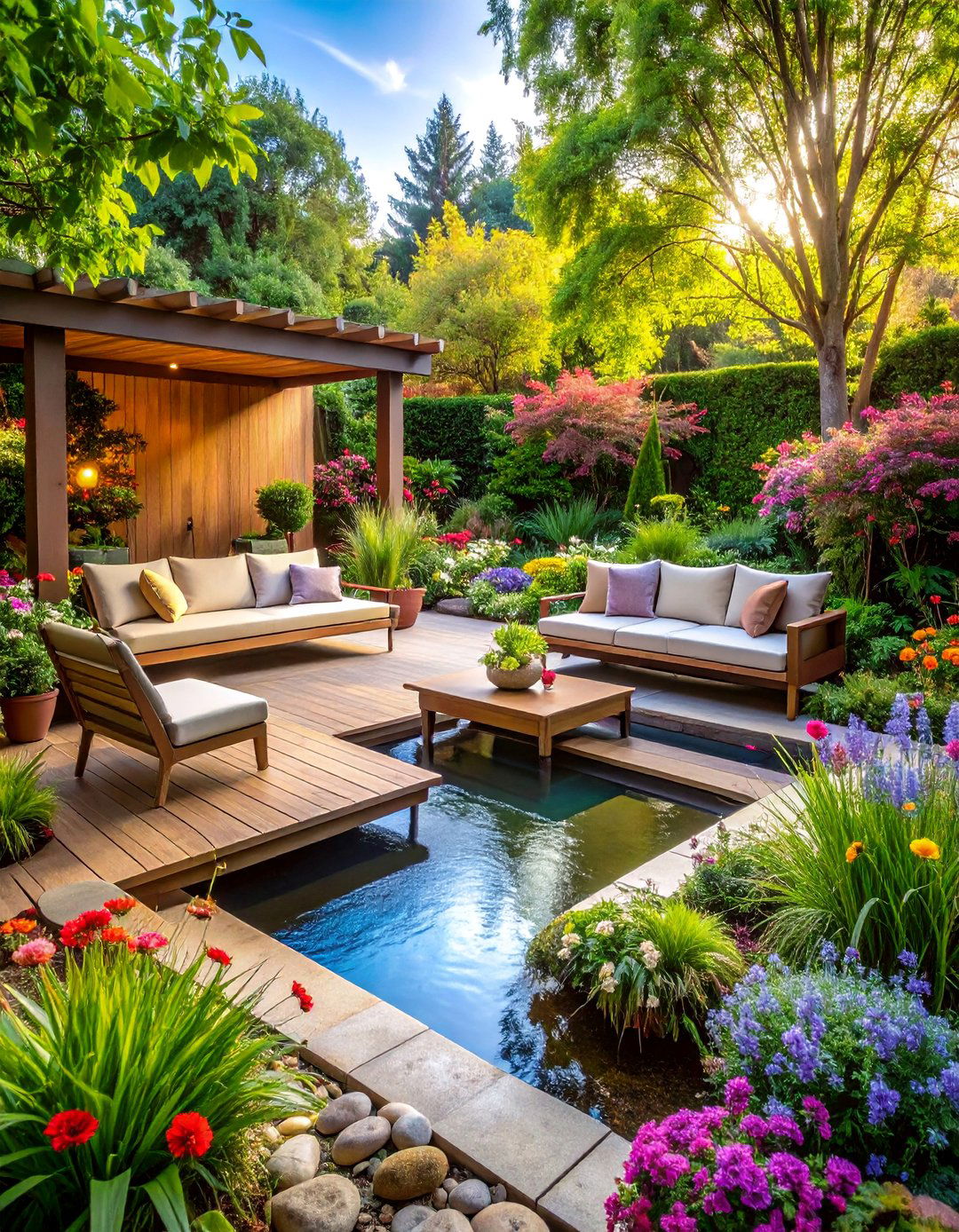 Sensory Garden Experience with AI Enhanced Therapeutic Design - 25 AI Landscape Design Ideas