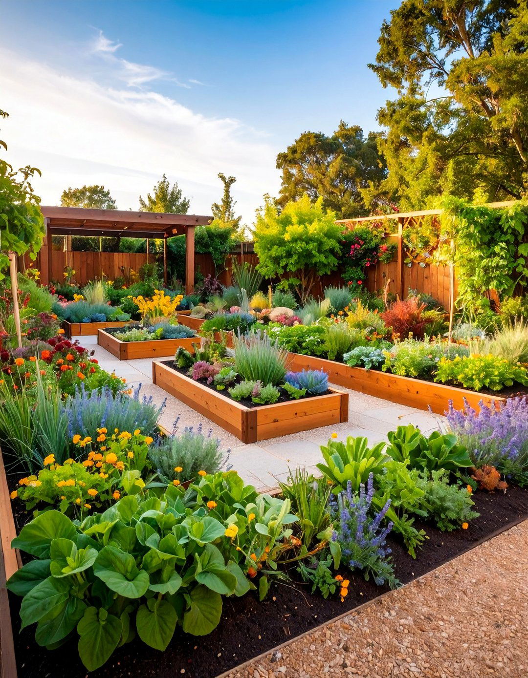 Sensory Garden Layout with Textural and Aromatic Plants - 25 Garden Layout Ideas