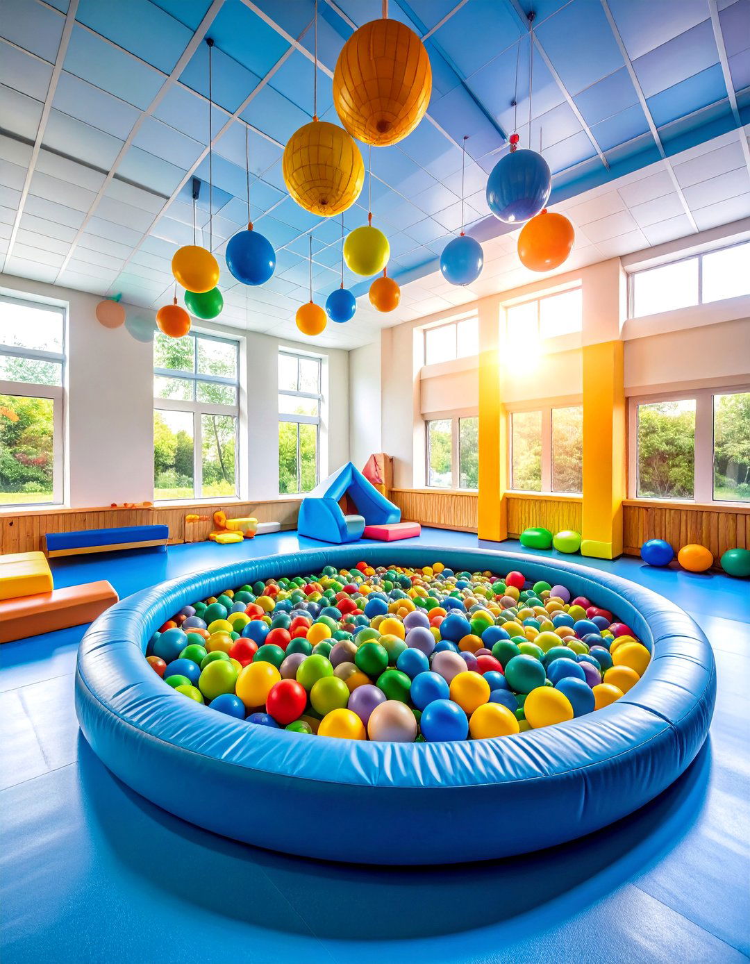 Sensory Room with Ball Pit Therapy Zone - 25 Sensory Room Ideas