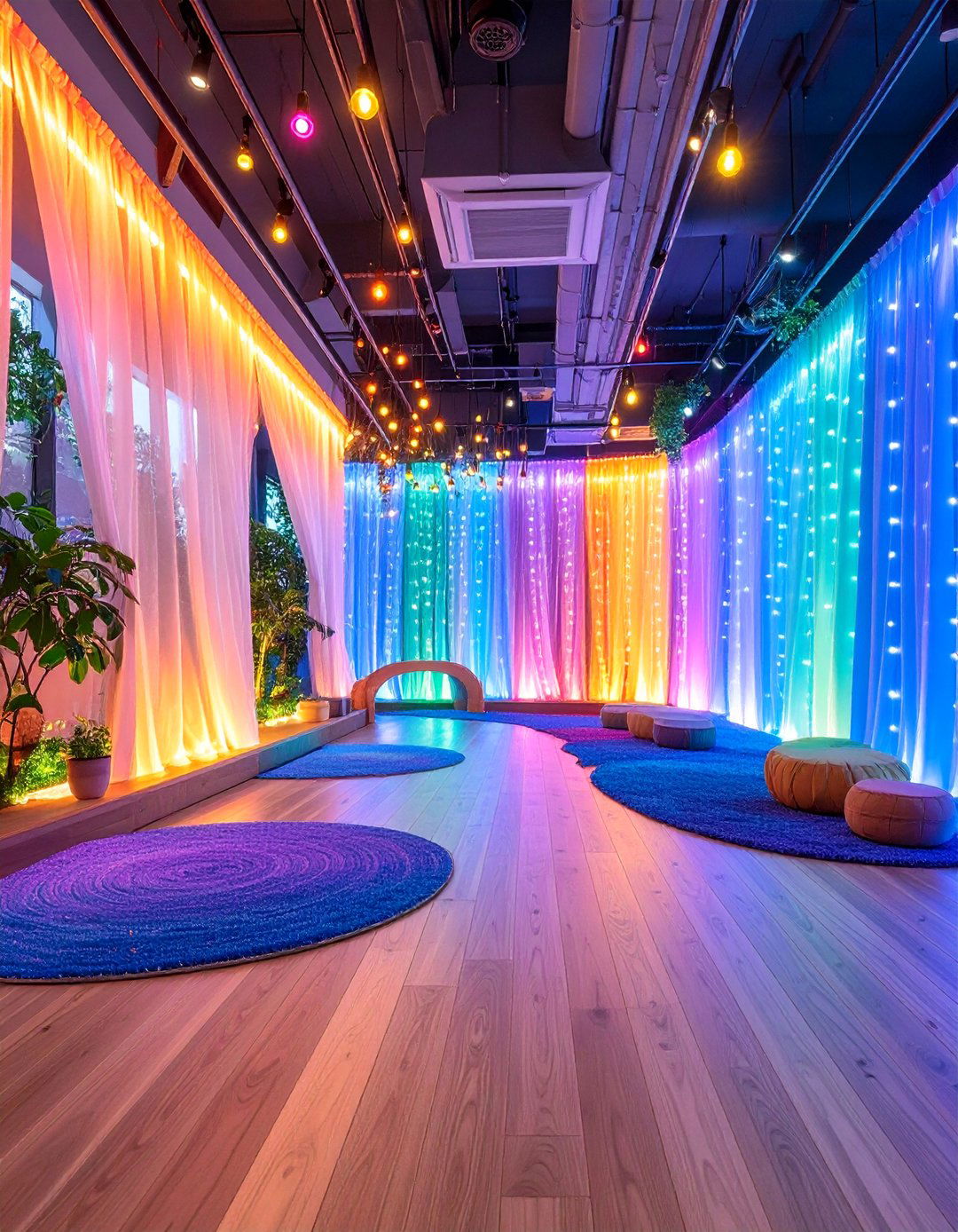 Sensory Room with Fiber Optic Wonderland - 25 Sensory Room Ideas