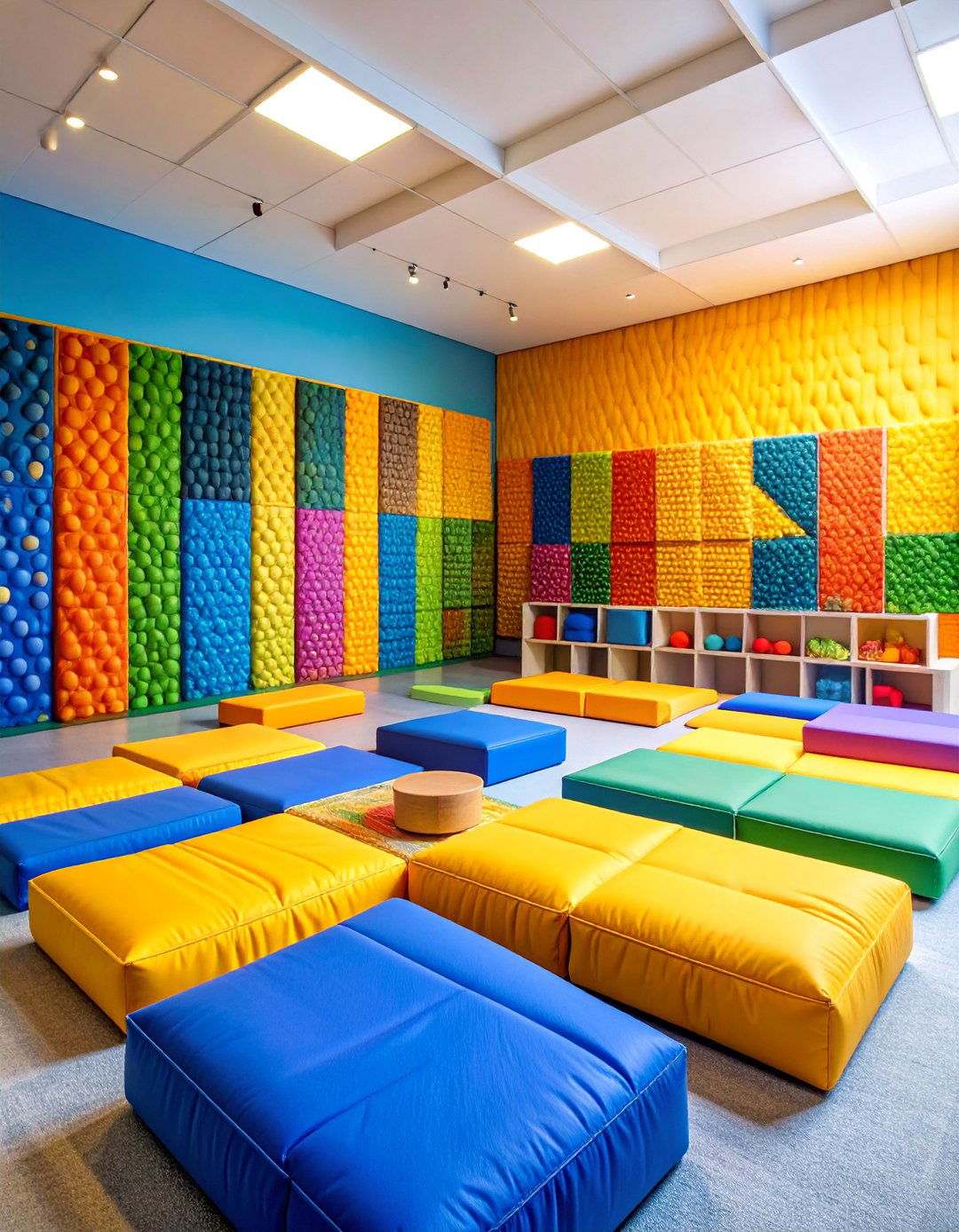 Sensory Room with Texture Exploration Wall - 25 Sensory Room Ideas