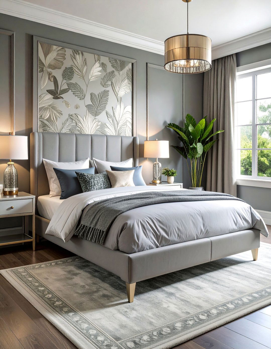 Serene Gray and Silver Sanctuary - 25 Chinoiserie Bedroom Ideas