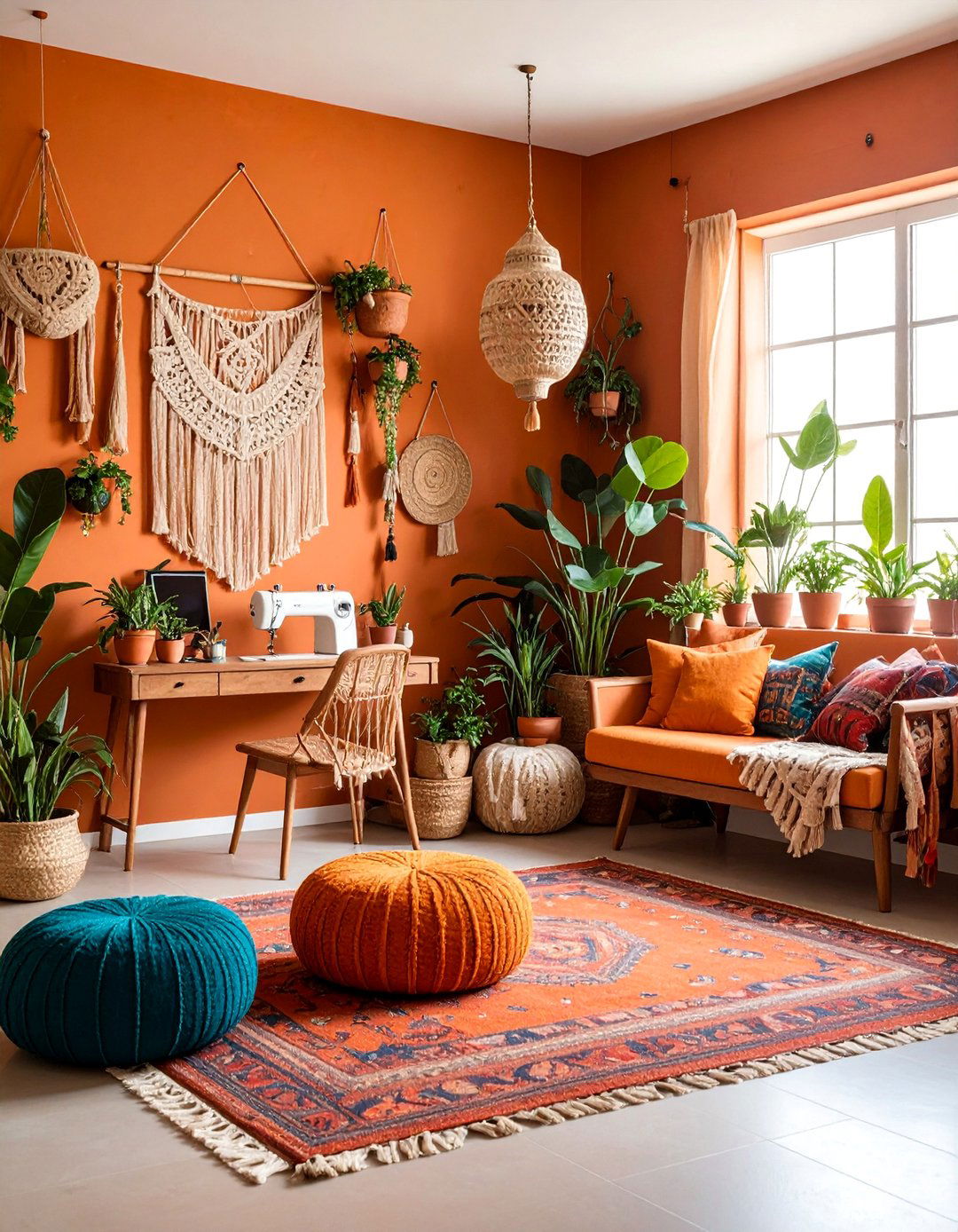 Sewing Room Boho Chic Nook - 25 Sewing Room Ideas