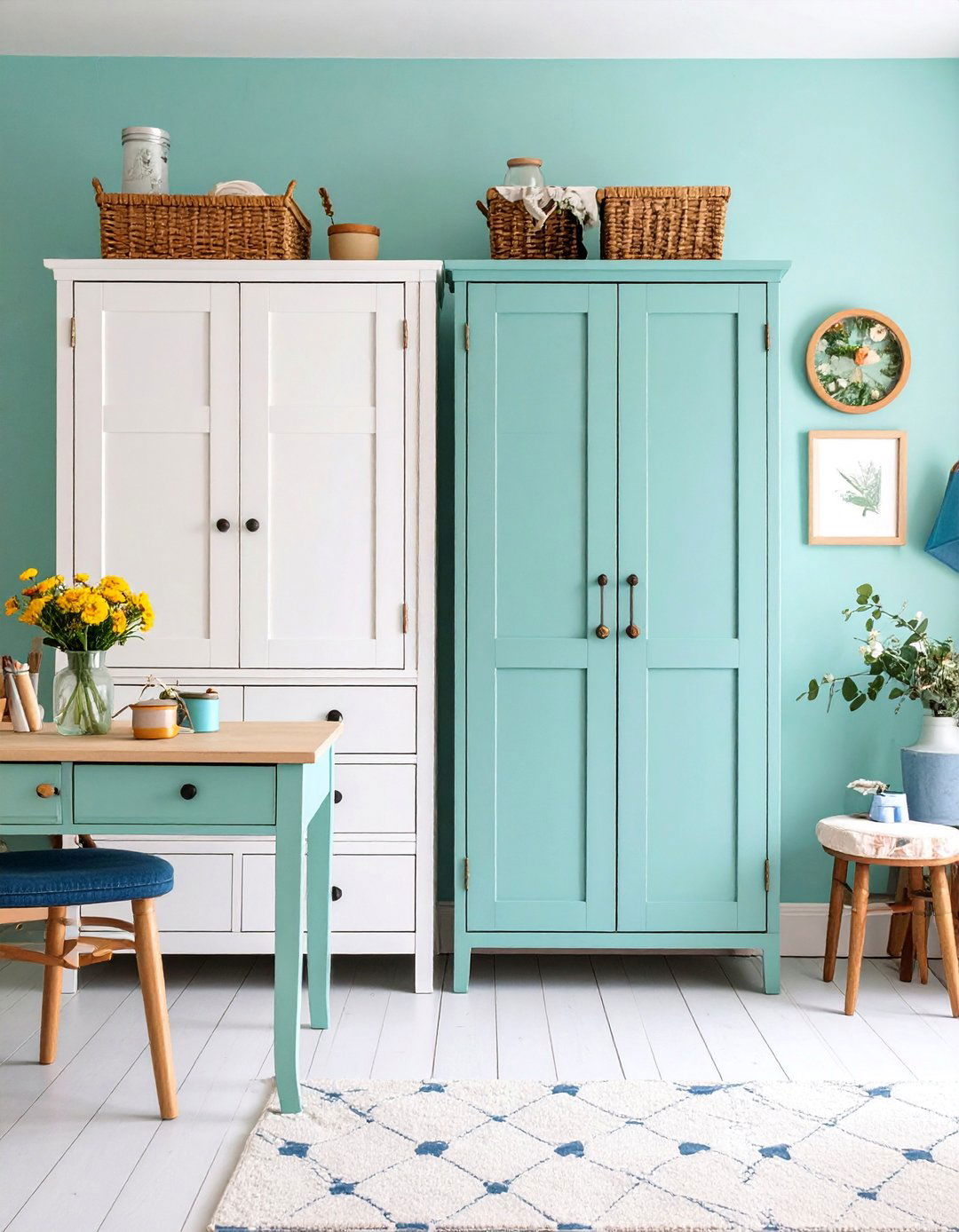 Sewing Room Budget Friendly Upcycled Room - 25 Sewing Room Ideas