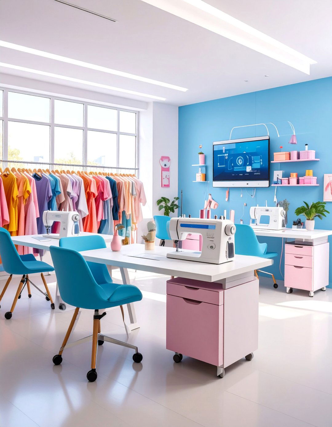 Sewing Room High Tech Smart Space - 25 Sewing Room Ideas