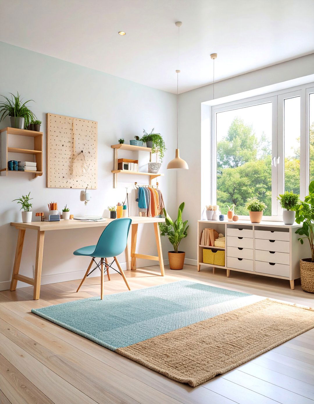 Sewing Room Scandinavian Minimalist Haven - 25 Sewing Room Ideas