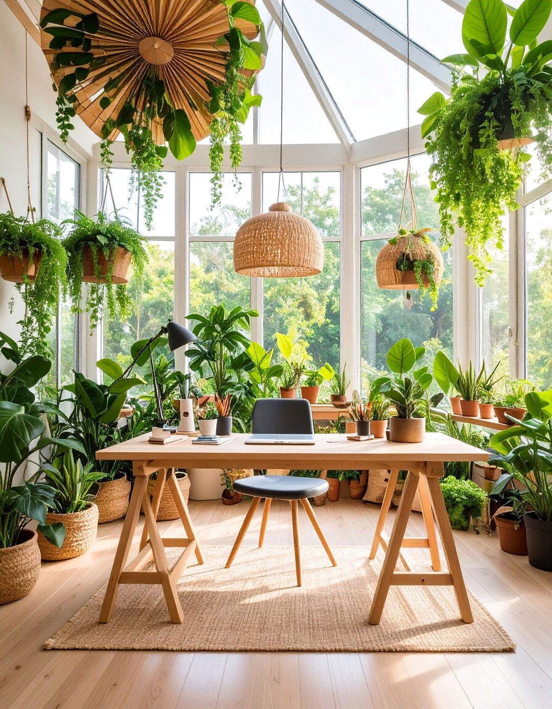 Sewing Room Sunroom Green Oasis - 25 Sewing Room Ideas