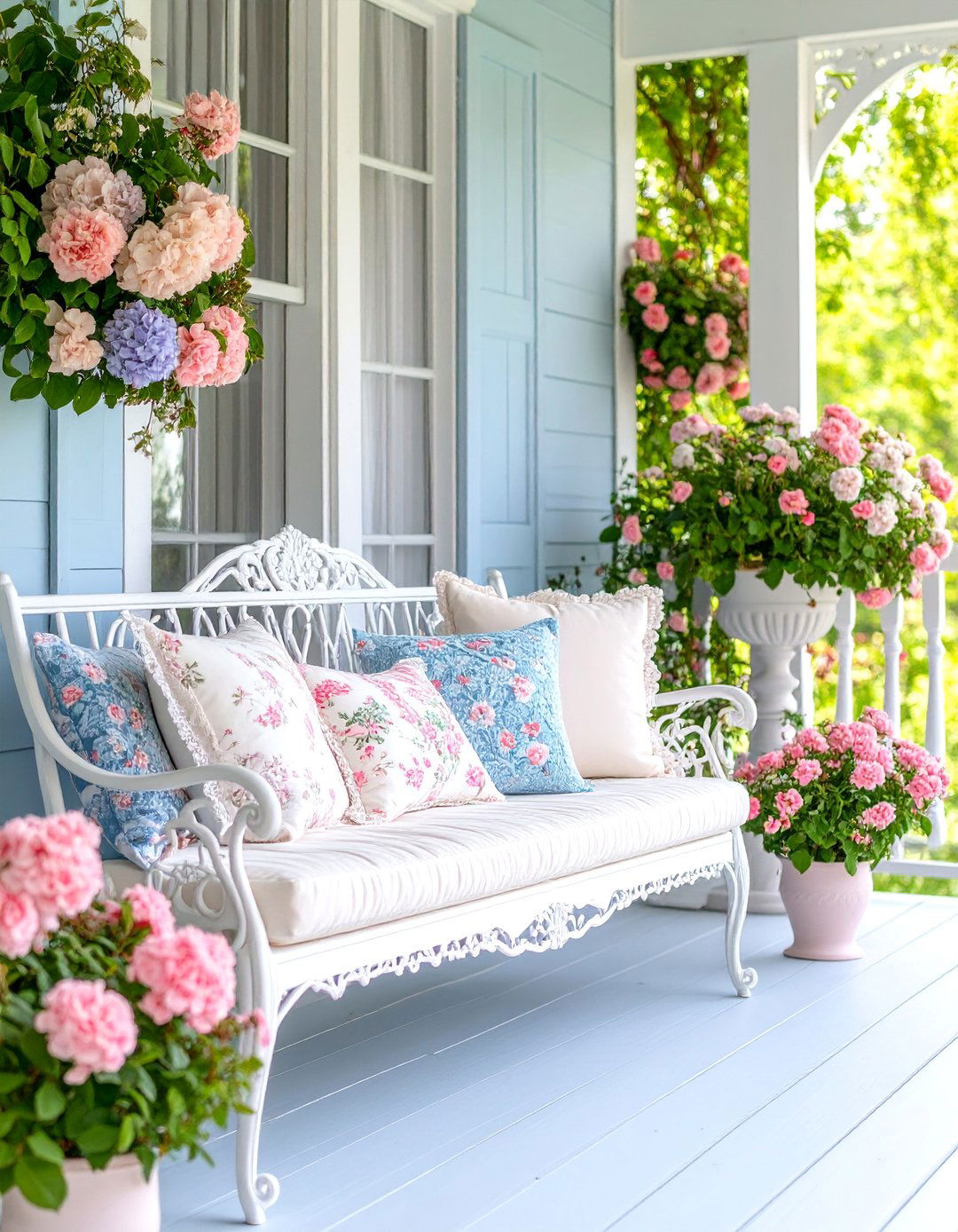 Shabby Chic Romance - 25 Small Front Porch Ideas