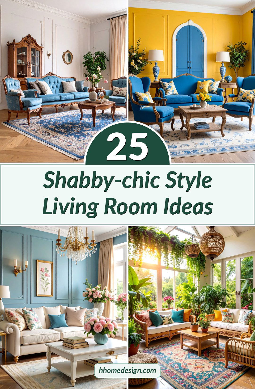 25 Shabby-chic Style Living Room Ideas