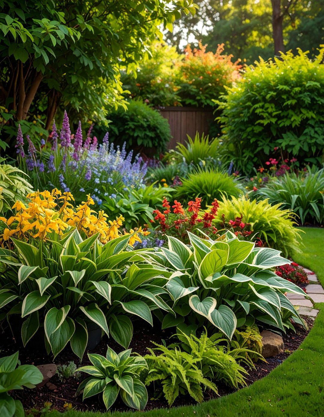 Shade Garden Foliage Tapestry - 25 Potted Plant Arrangement Ideas