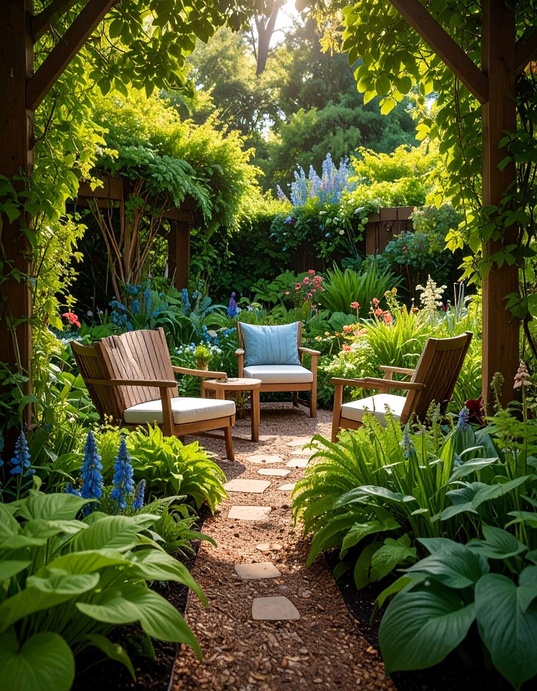Shade Garden Sanctuary Design - 25 Garden Decor Ideas