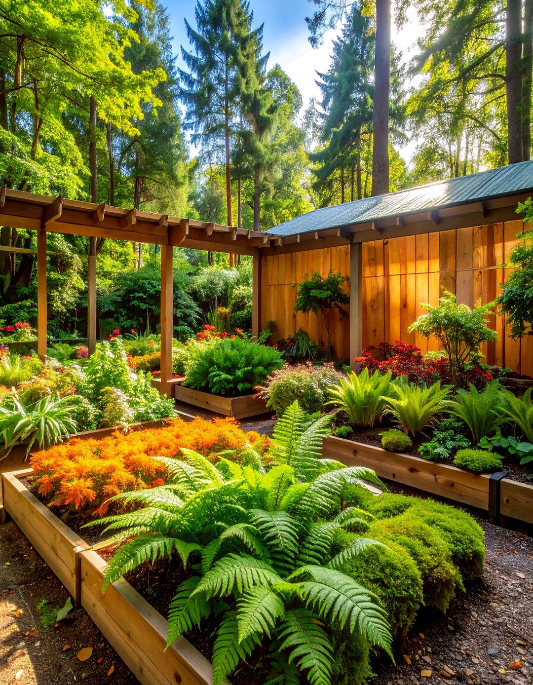 Shade Loving Fern and Moss Nursery Garden - 25 Nursery Garden Ideas