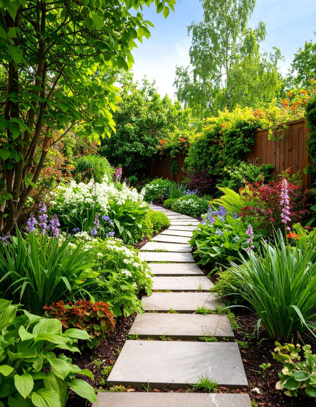 Shade Loving Perennial Sanctuary - 25 Perennial Flower Bed Ideas