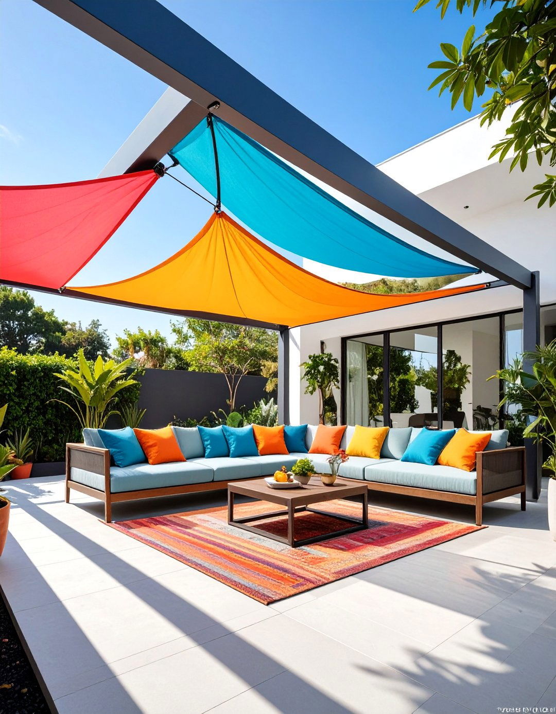 Shade Sail Modern Pergola Cover - 25 Pergola Cover Ideas