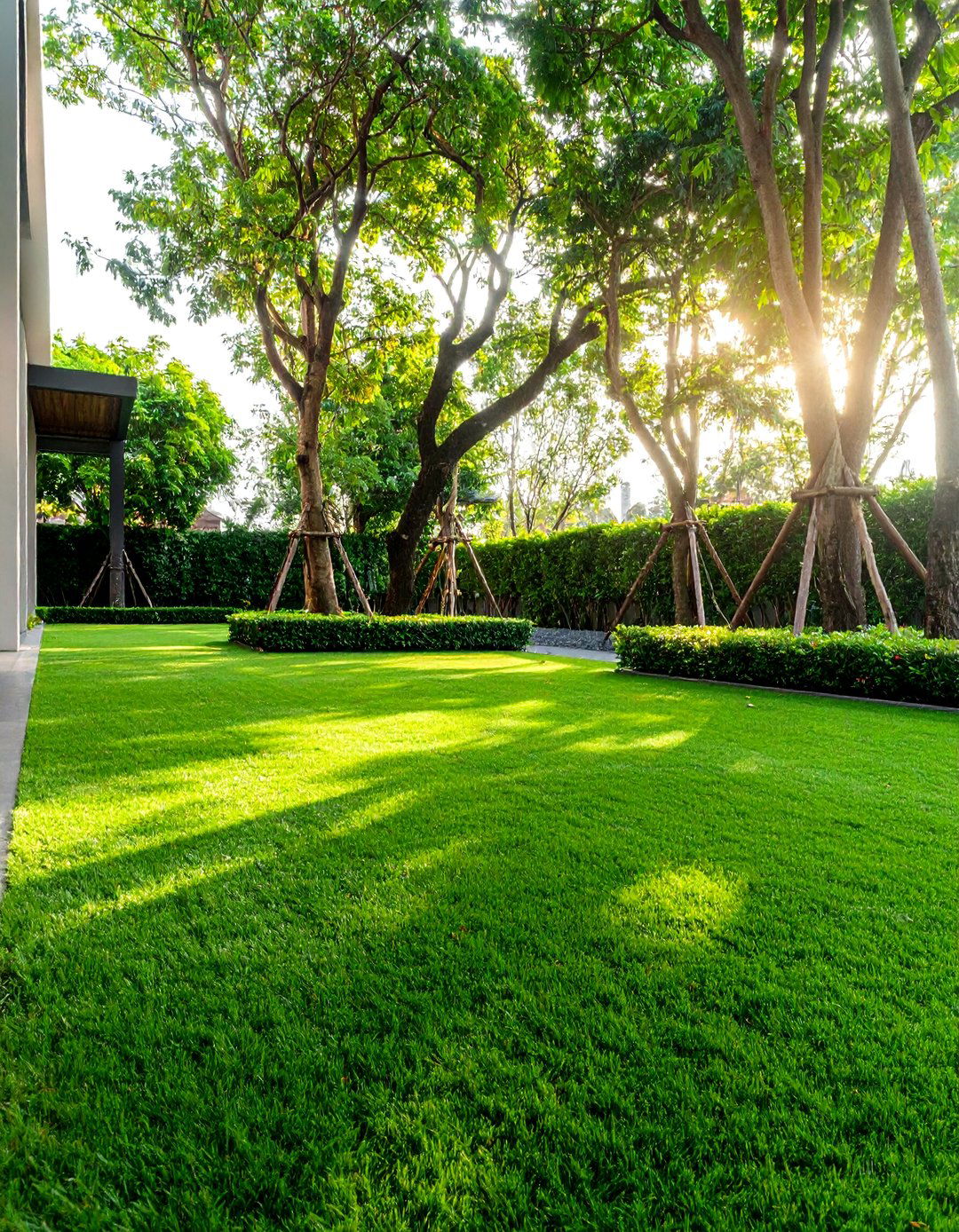 Shaded Area Installation - 25 Backyard Turf Ideas
