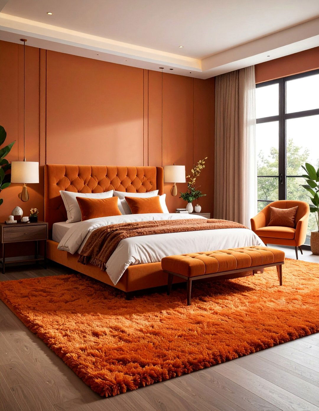 Shag Carpet Textured Retreat Bedroom - 25 90s Bedroom Decor Ideas