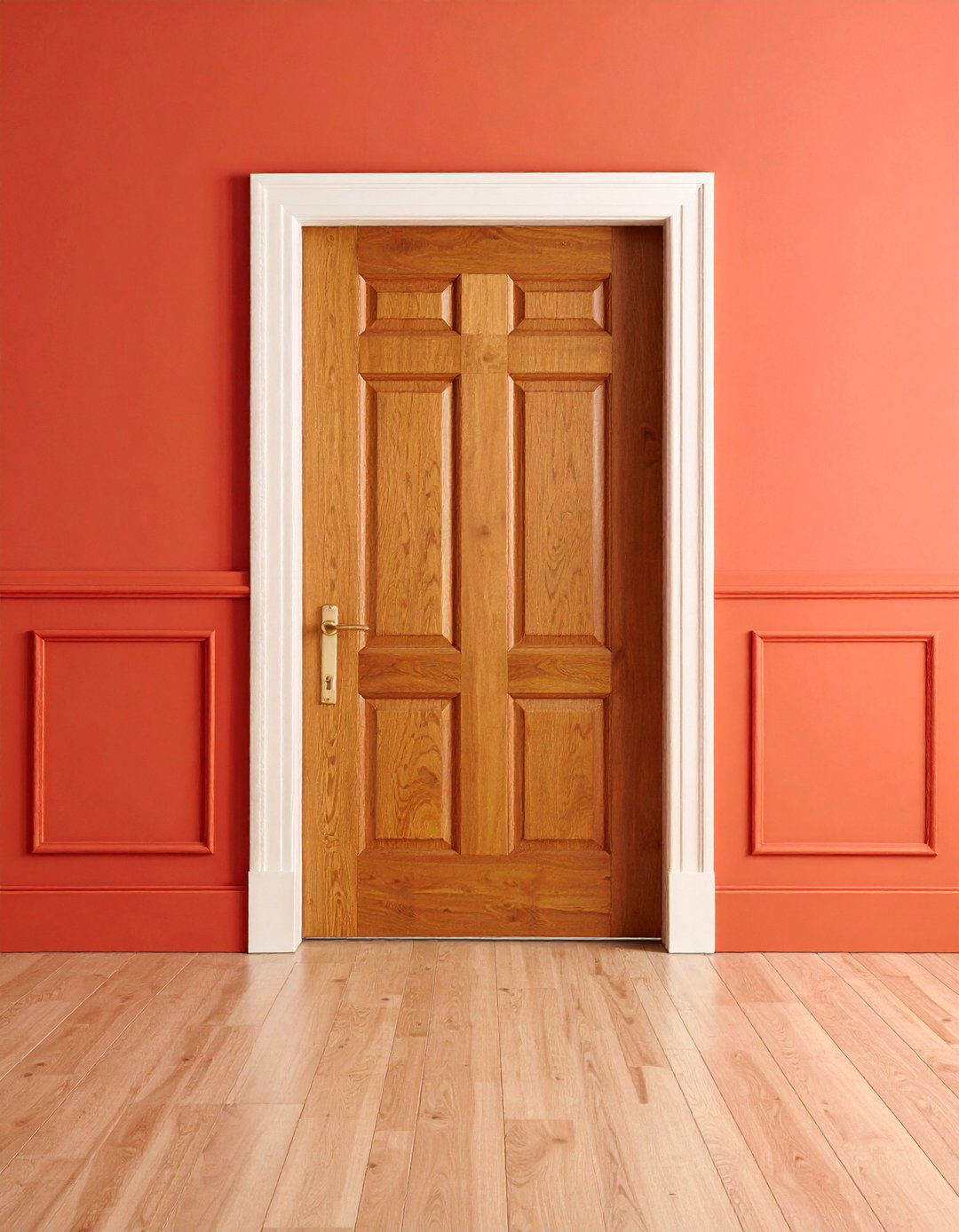 Shaker Style Door Trim with Clean Lines - 25 Door Trim Ideas