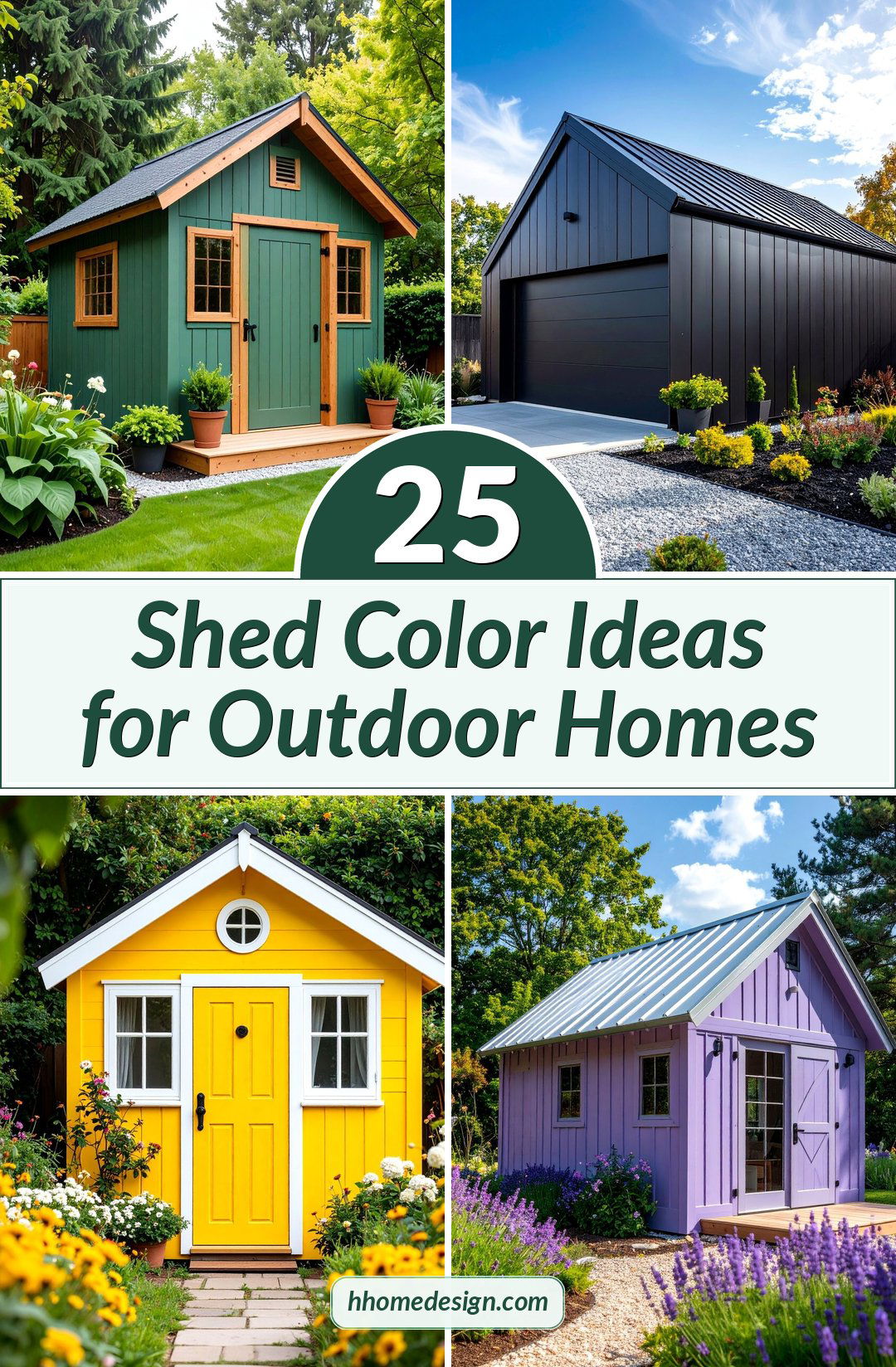 25 Shed Color Ideas for Outdoor Homes