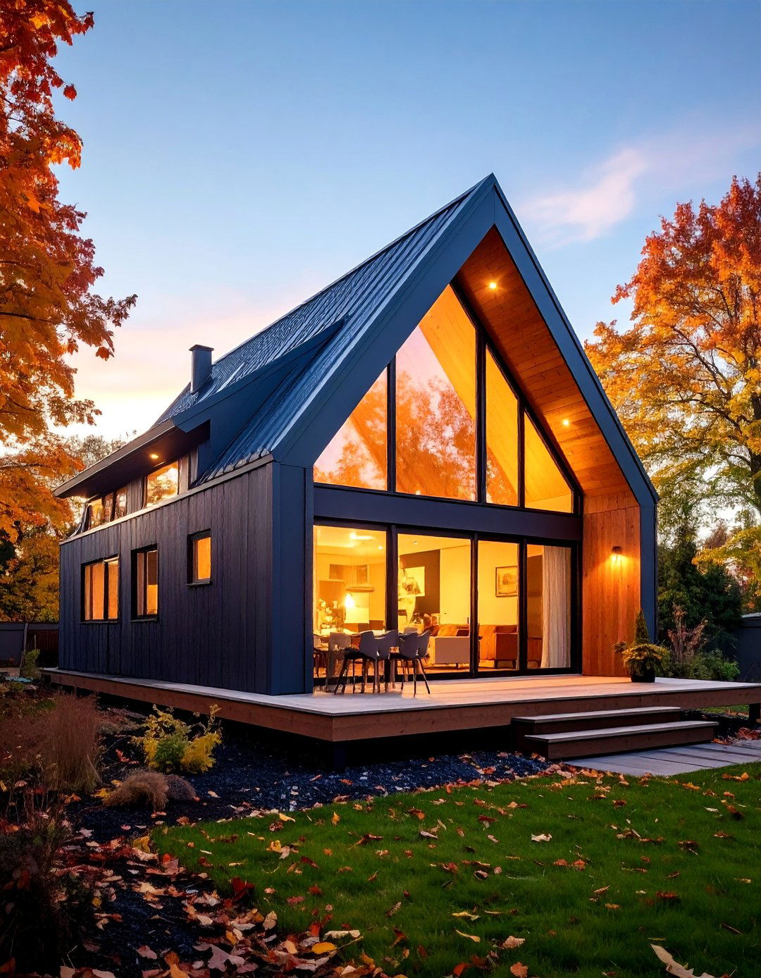 Shed Roof Asymmetrical Design - 25 Scandinavian House Exterior Ideas