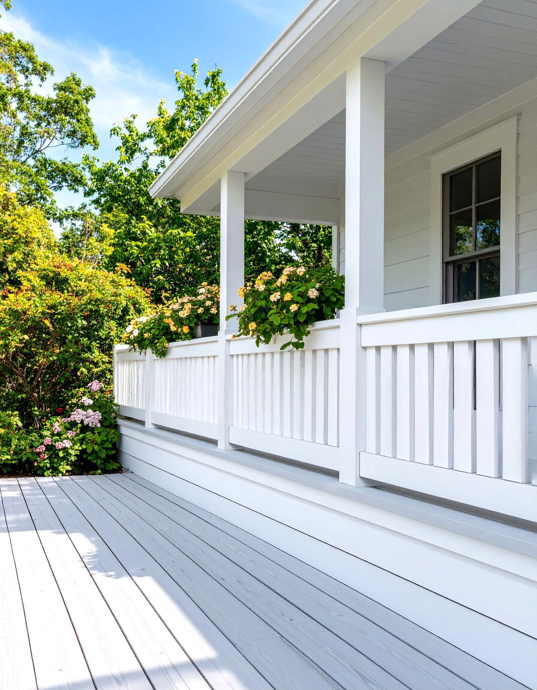 Shiplap Board Classic Style - 25 Deck Skirting Ideas