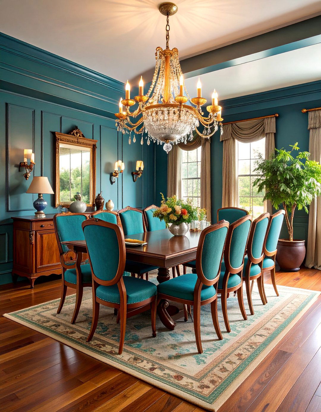 Shiplap Dining Room with Wainscoting Detail - 25 Shiplap Dining Room Wall Ideas