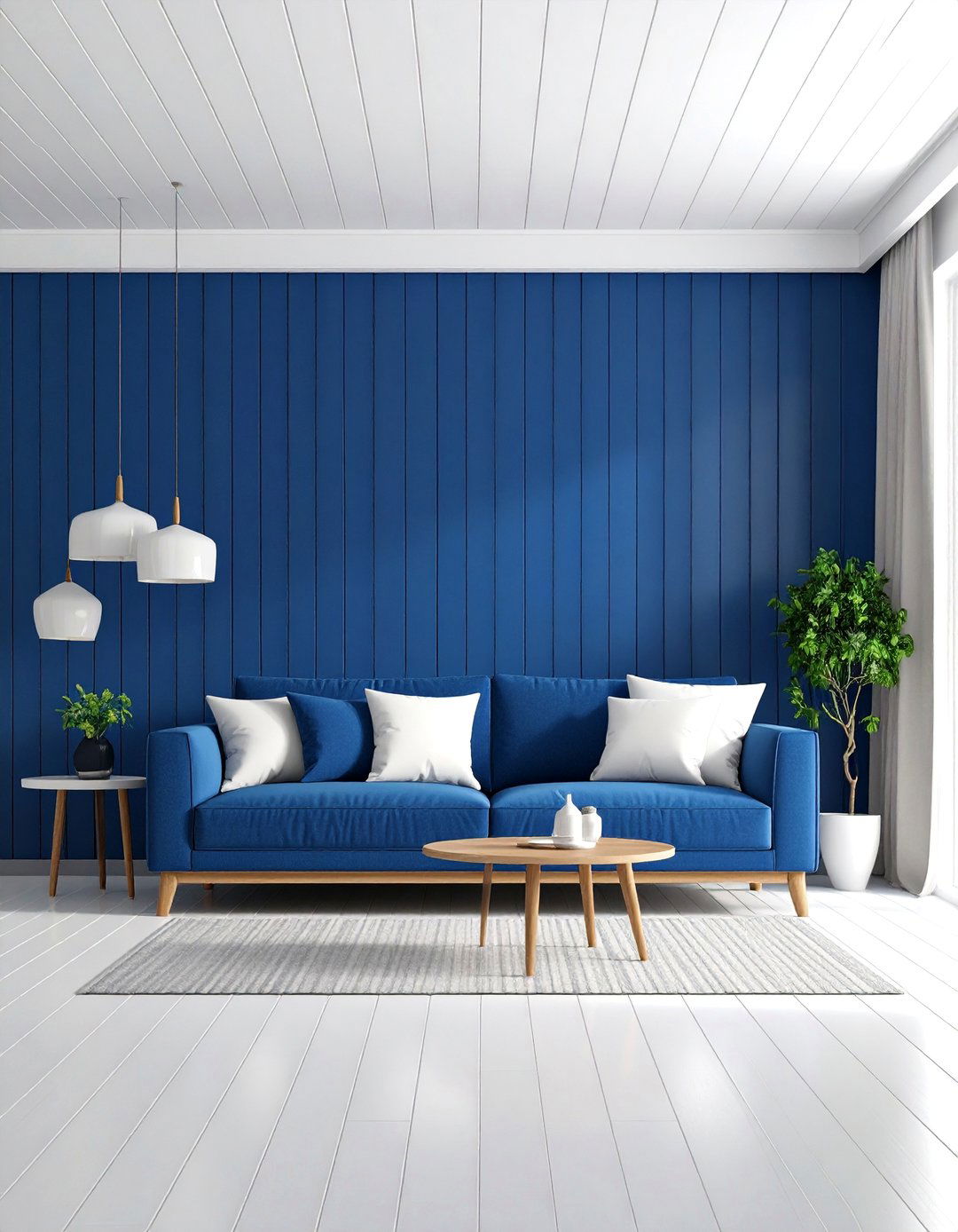 Shiplap Half Wall with Two Tone Paint Scheme - 25 Half Wall Paneling Ideas