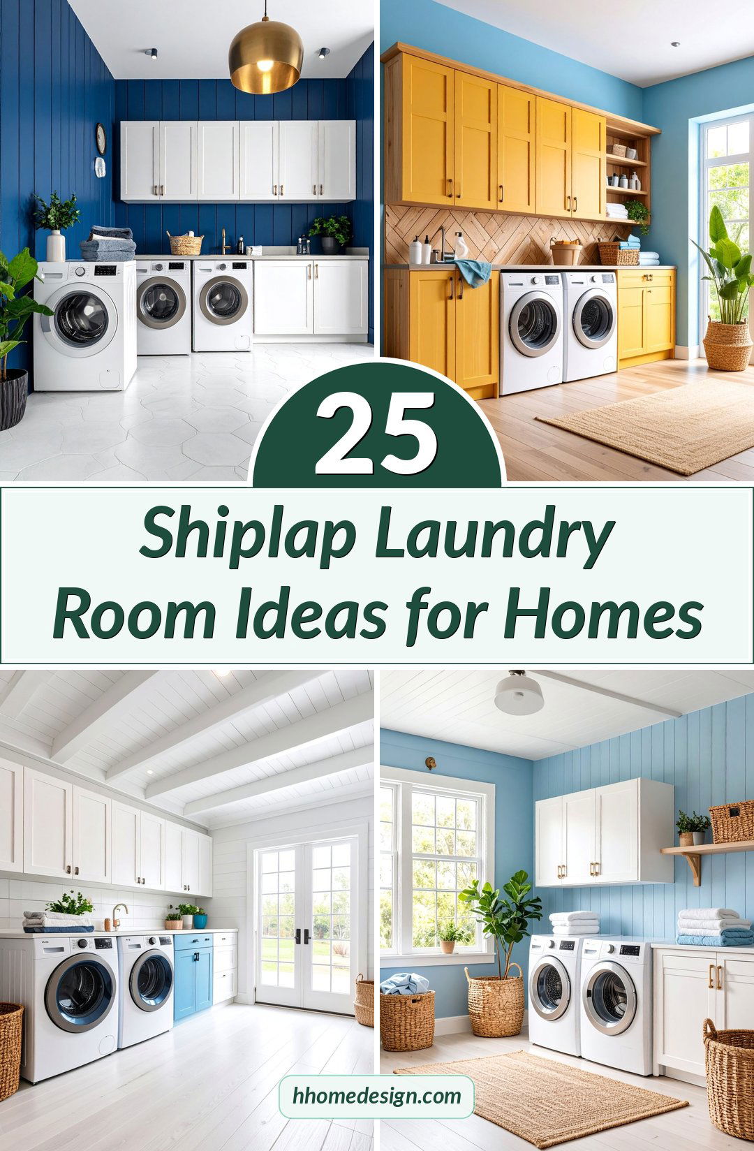 25 Shiplap Laundry Room Ideas for Homes
