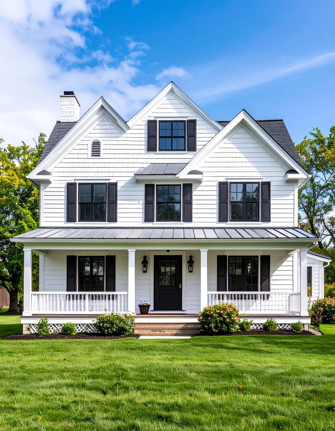 Shiplap Siding with Board and Batten Accents - 25 Exterior House Siding Ideas