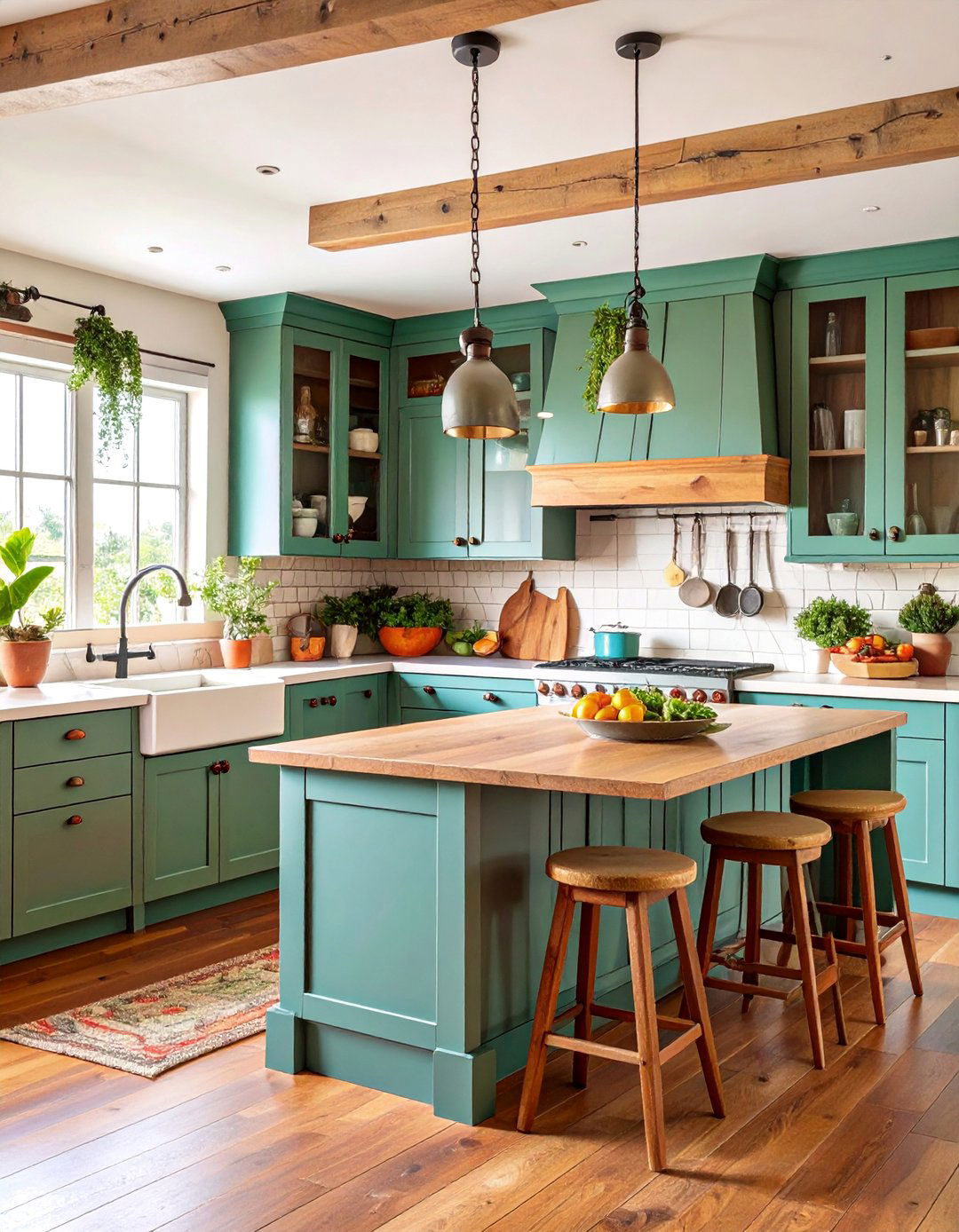 Shiplap Textured Floor to Ceiling Farmhouse Cabinets - 25 Floor to Ceiling Kitchen Cabinets