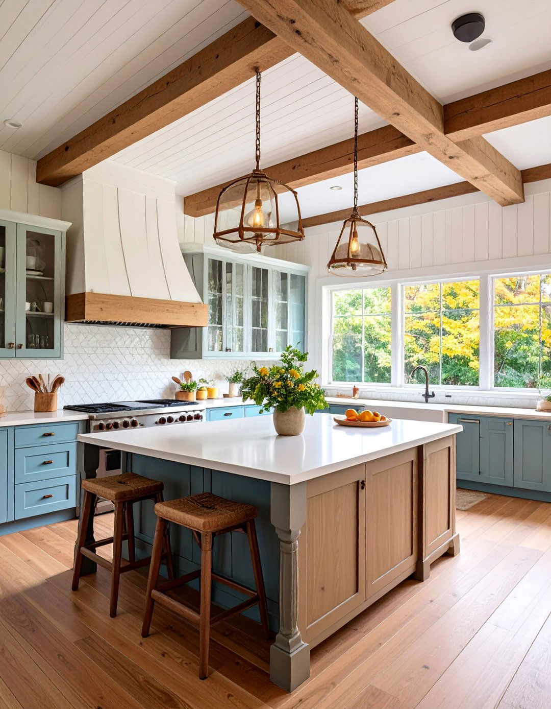 Shiplap Vaulted Kitchen Ceiling - 25 Kitchen Ceiling Ideas