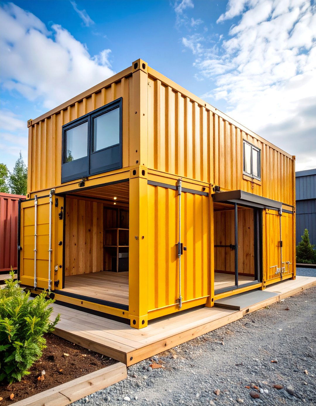 Shipping Container Clad Wood Shed - 25 wood shed ideas