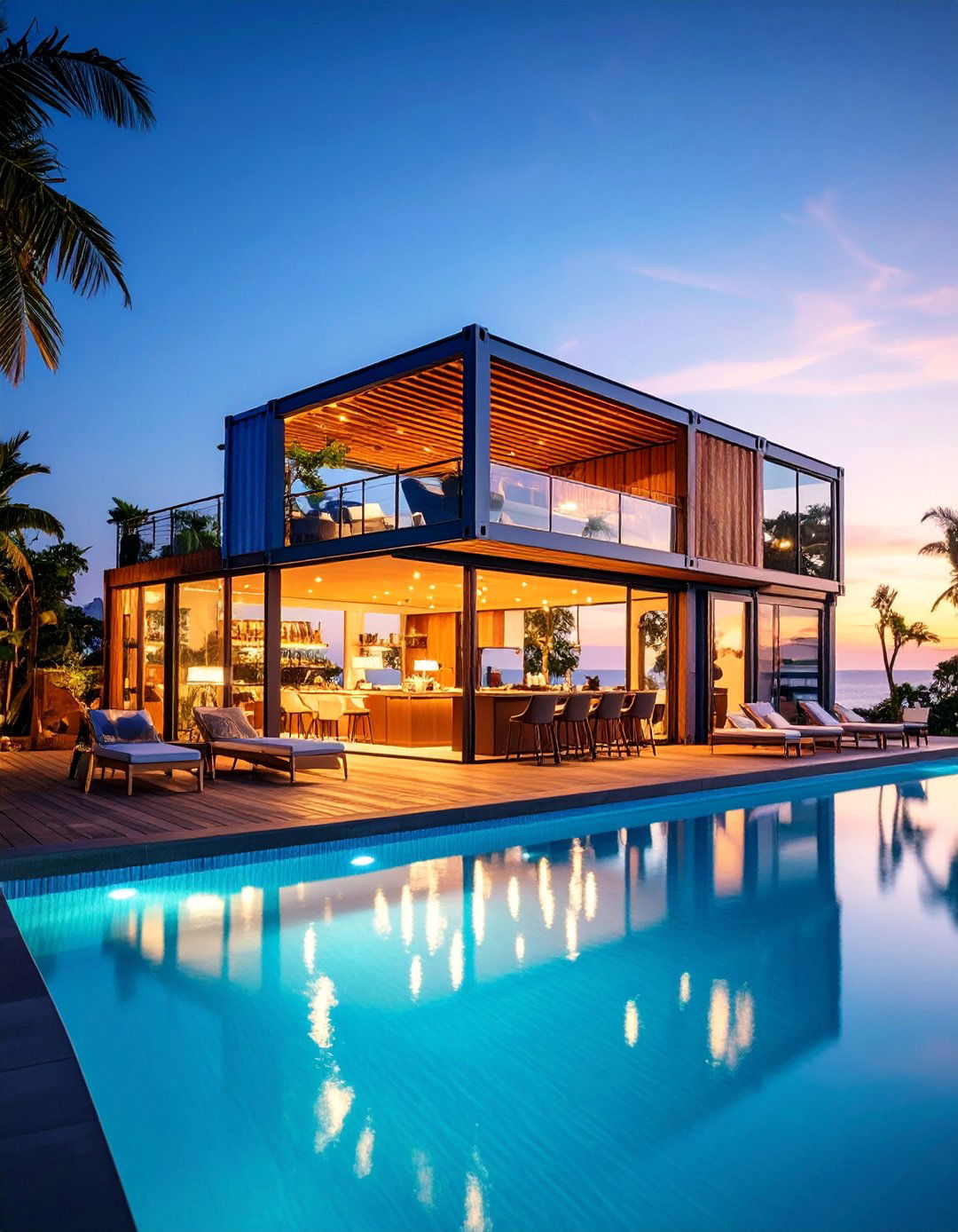 Shipping Container Pool Bar - 25 Pool Shed Ideas