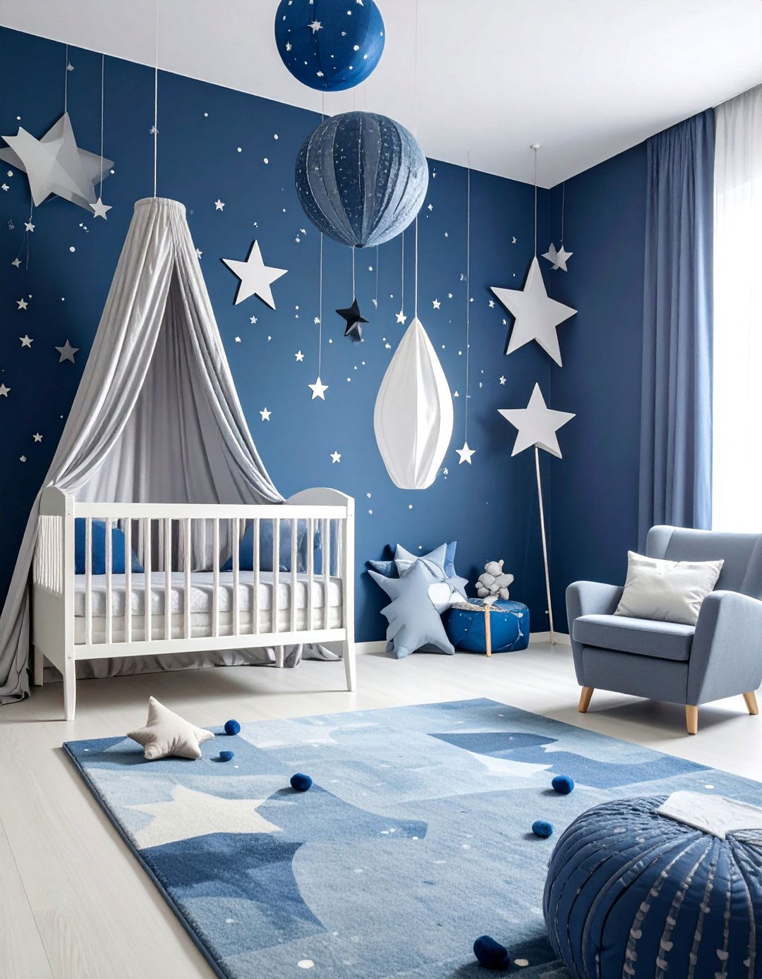 Shooting Stars and Comet Nursery - 25 Space-themed Nursery Ideas