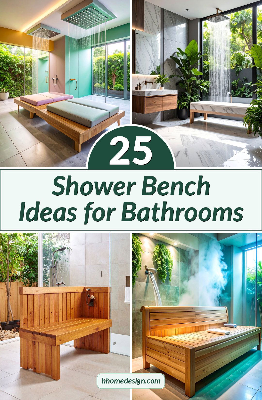 25 Shower Bench Ideas for Bathrooms
