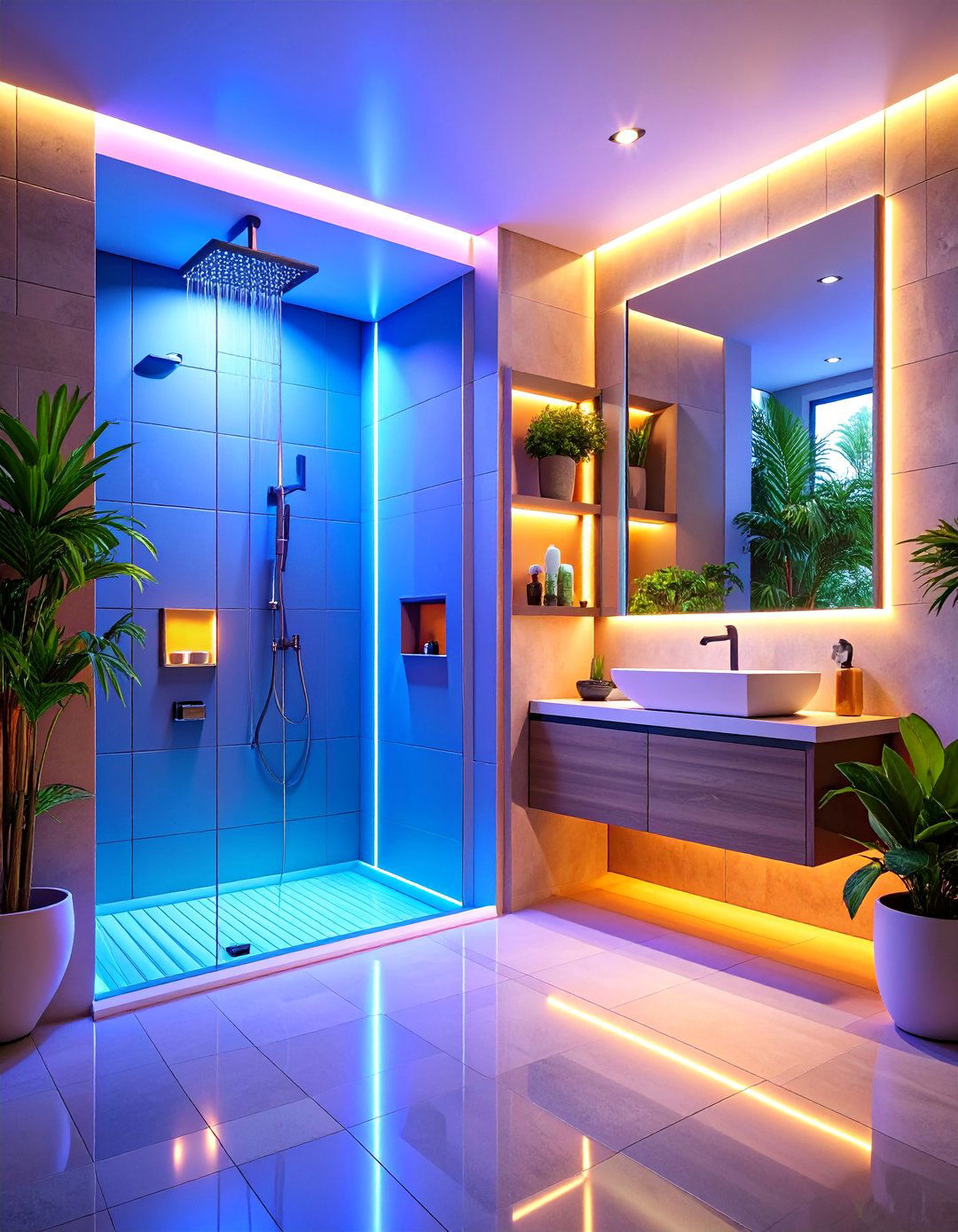 Shower Niche Organization System - 25 Modern Bathroom Ideas