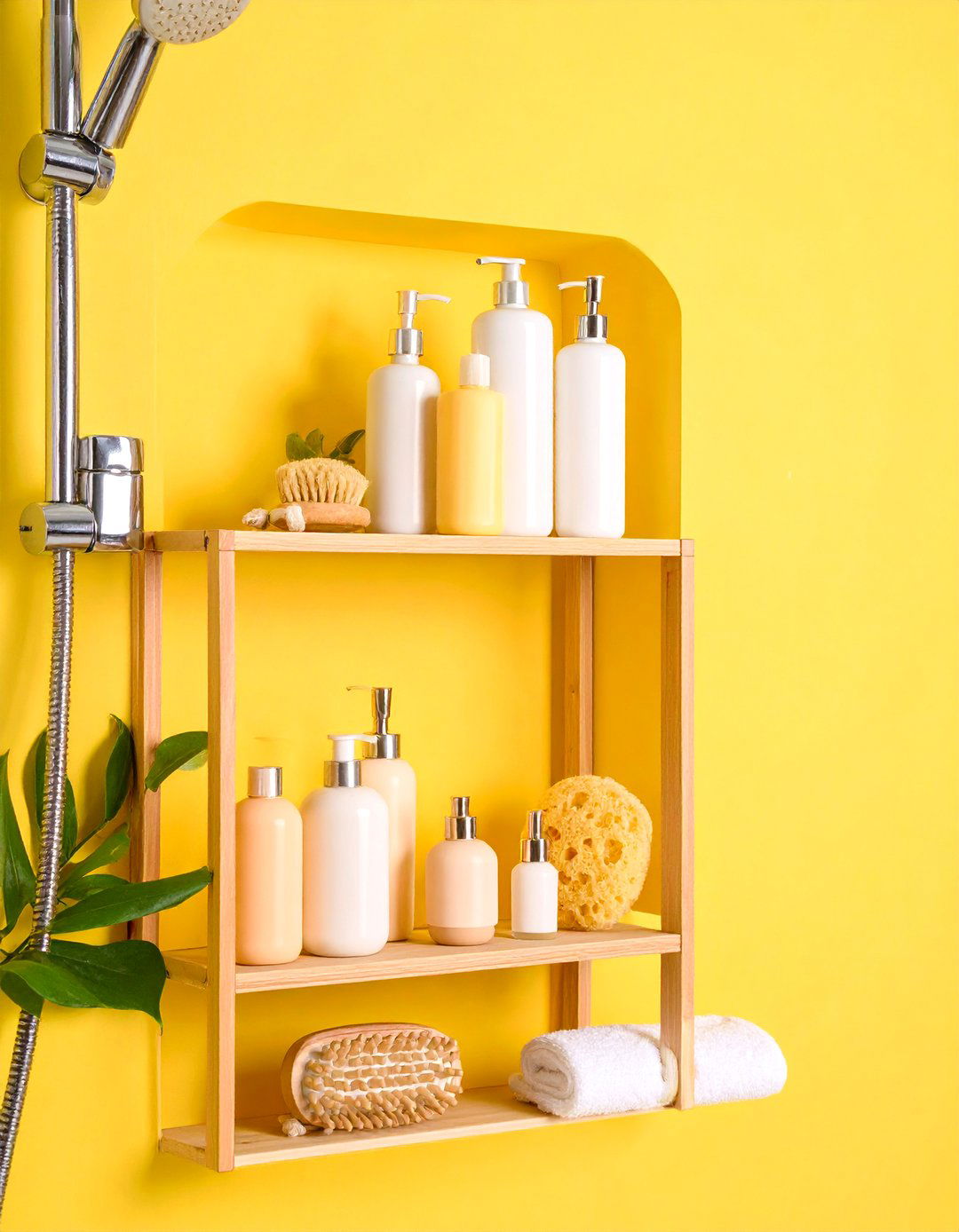 Shower Niche with Waterproof Storage Compartments - 25 Bathroom Storage Ideas