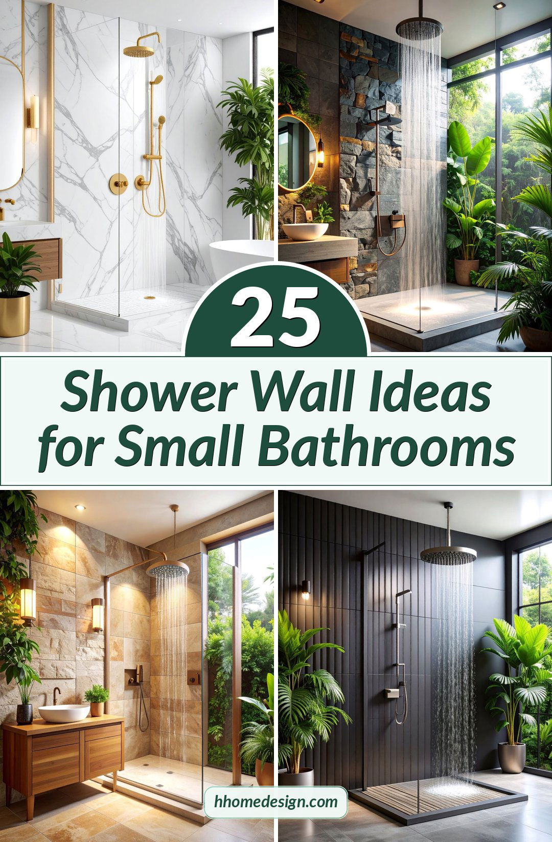 25 Shower Wall Ideas for Small Bathrooms