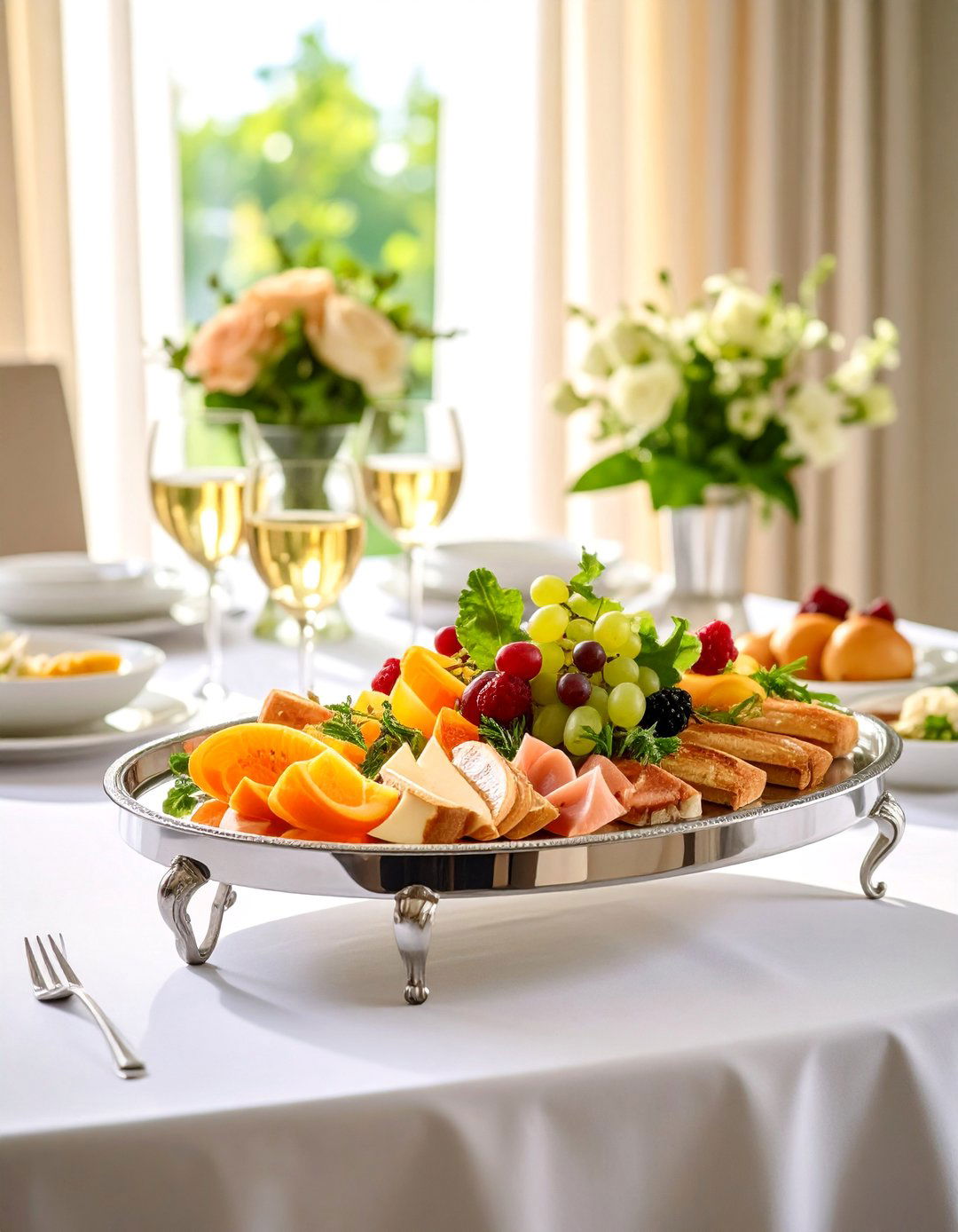 Silver Serving Tray for Memorable Entertaining - 25 Wedding Anniversary Gift Ideas