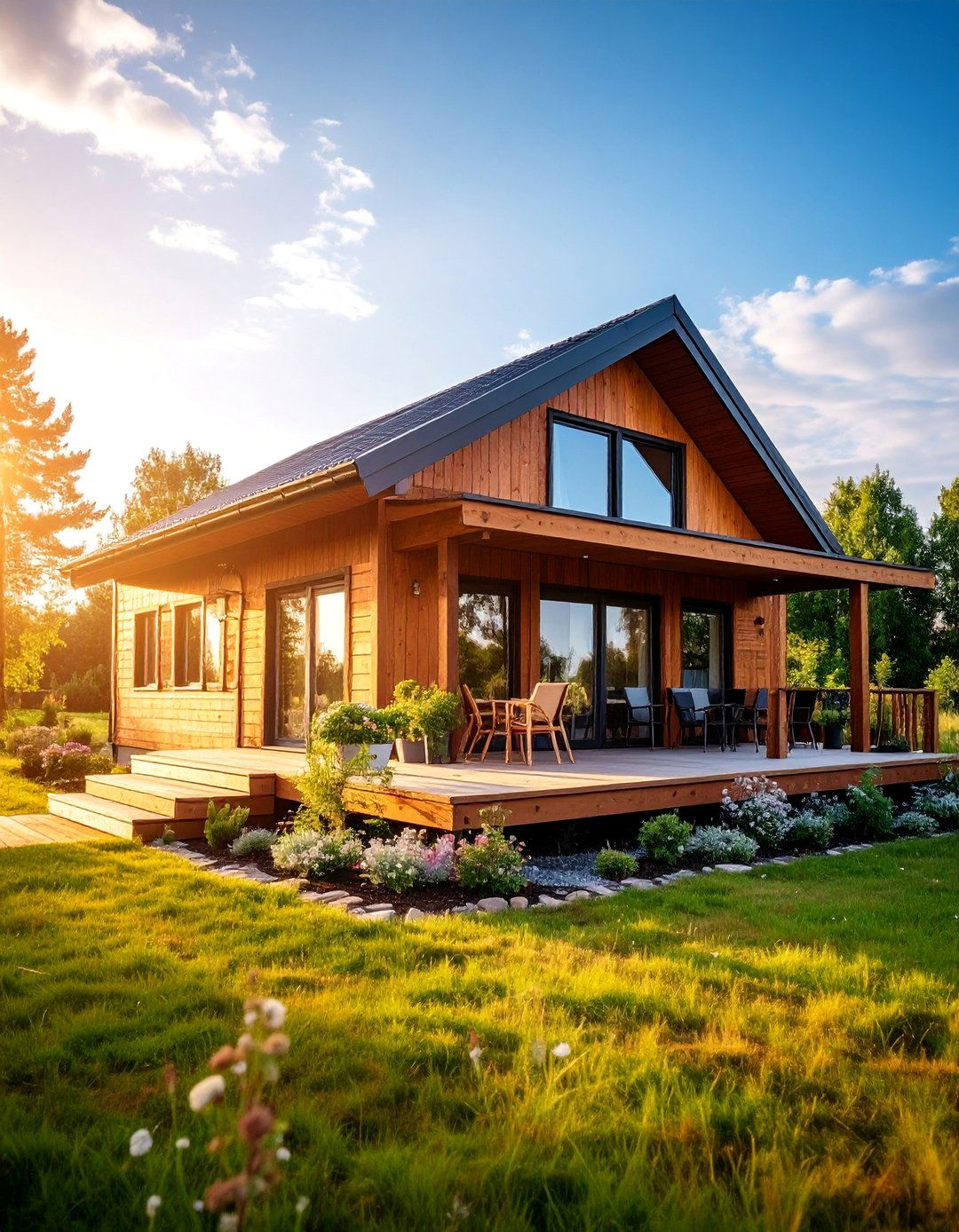 Single Story Bungalow with Horizontal Wood Siding - 25 Scandinavian House Exterior Ideas