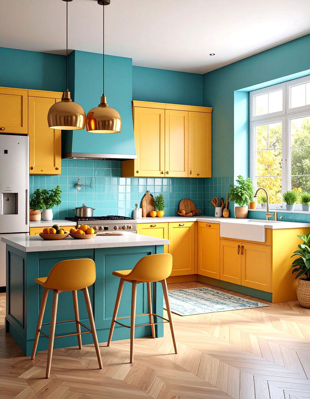 Single Wall Kitchen with Peninsula Extension - 25 Townhouse Kitchen Ideas