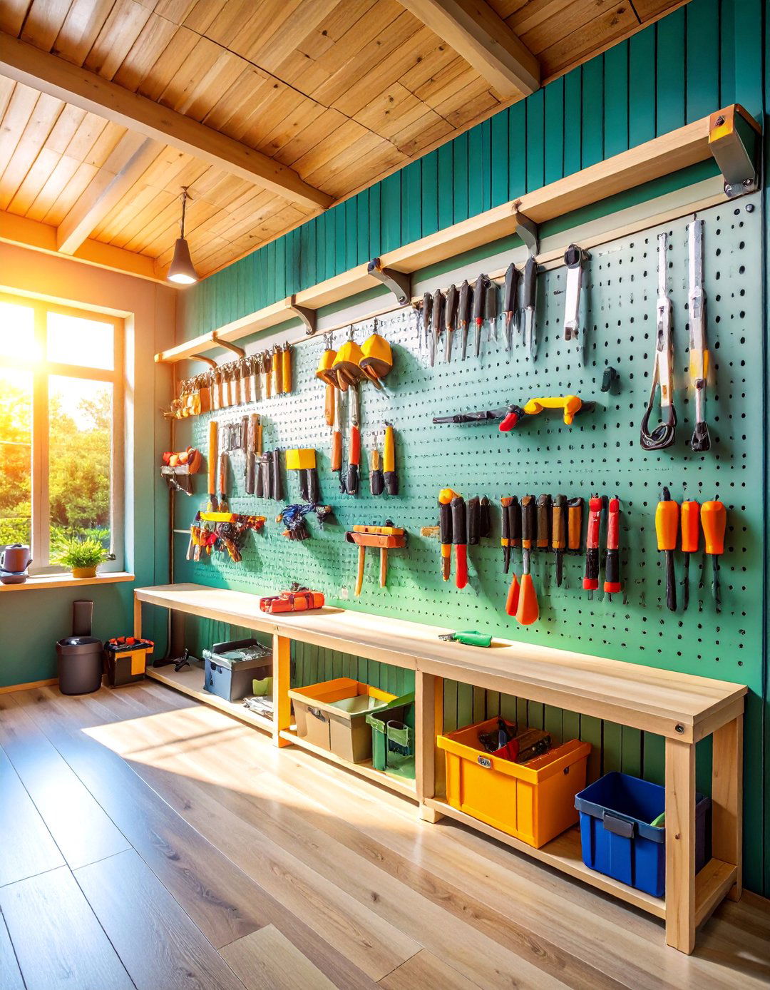 Slat Wall Panel Storage Systems - 25 Shed Shelving Ideas