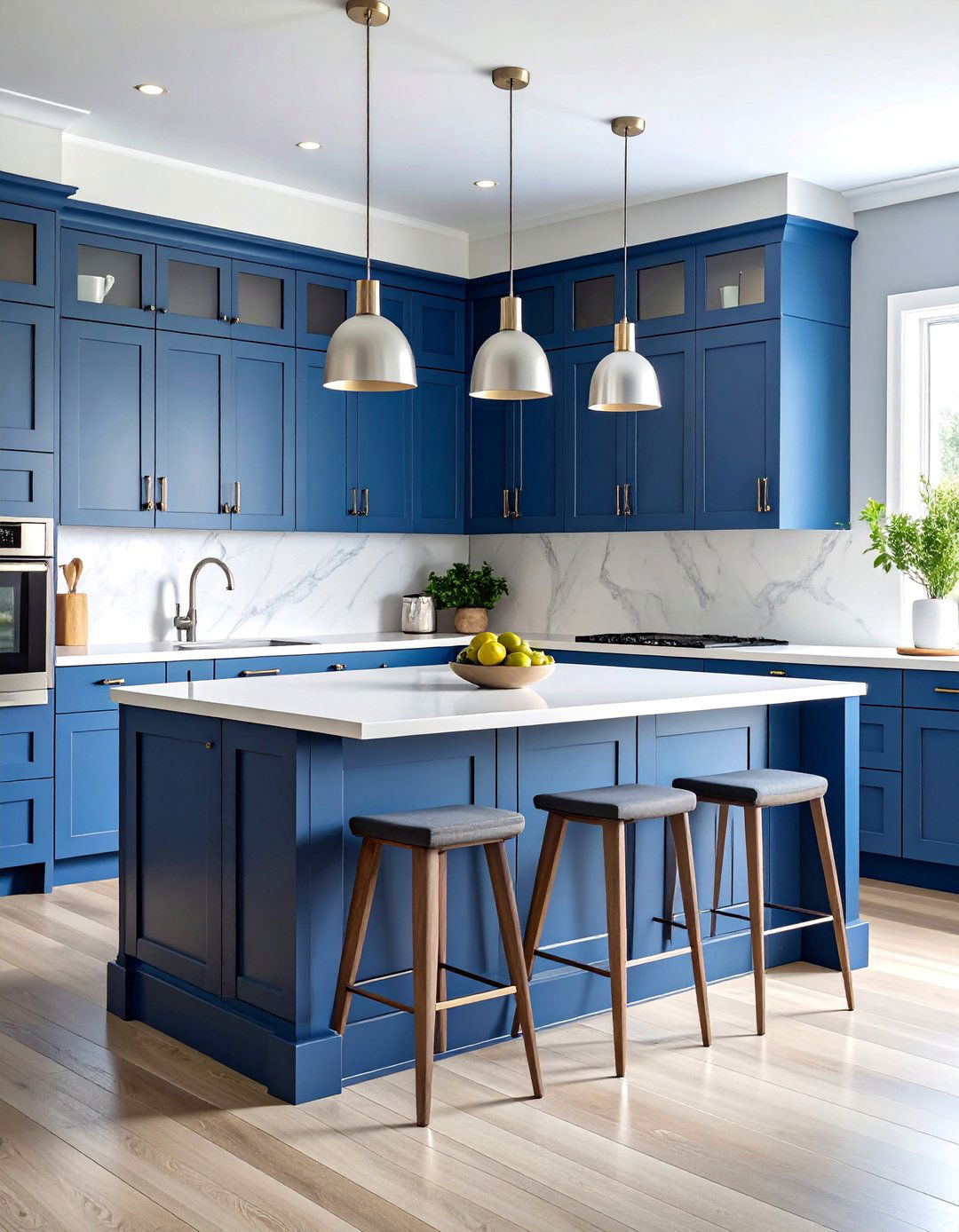Slate Blue Kitchen Island Sophisticated Depth - 25 Kitchen Island Color Ideas