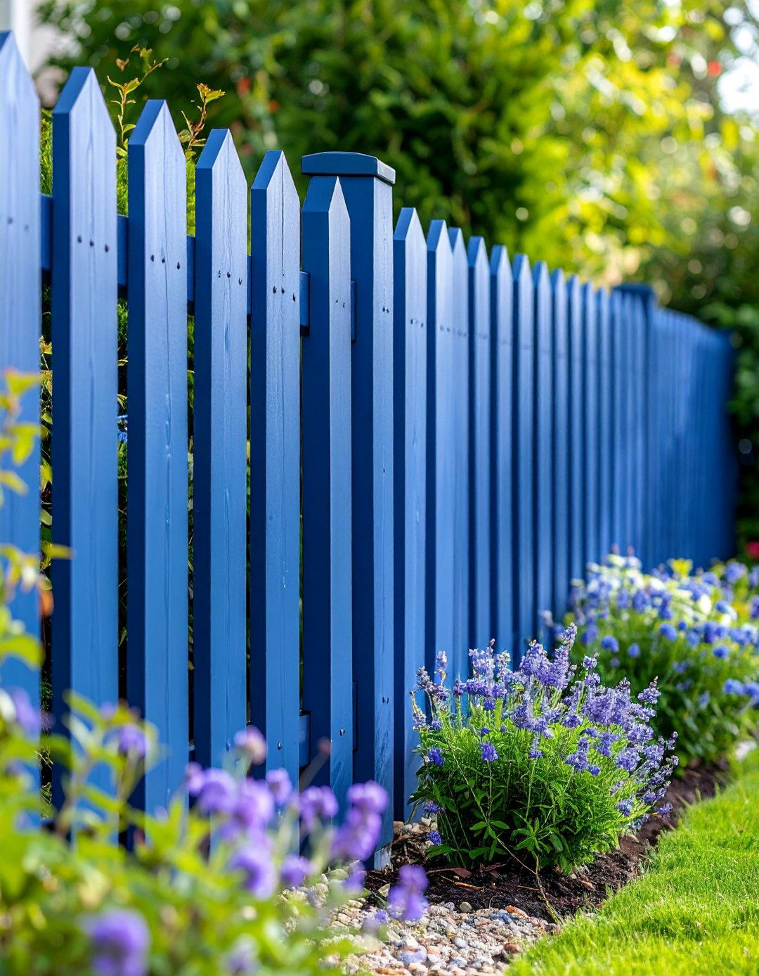 Slate Blue Modern Fence - 25 Fence Paint Colours