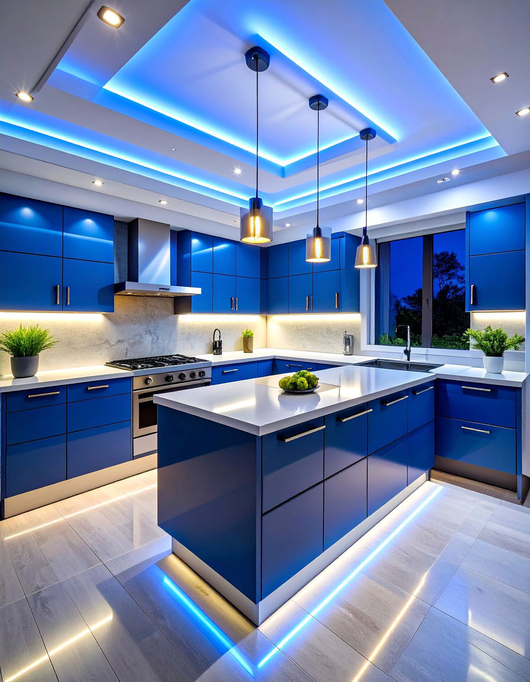 Sleek Aluminum Channel Strip Lighting - 25 Cabinet Lighting Ideas