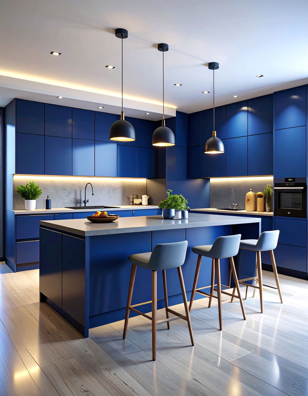 Sleek Contemporary Two Tier Design - 25 Kitchen Bar Ideas