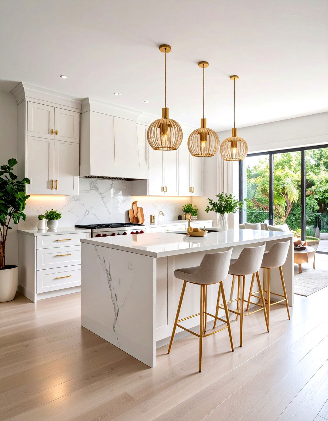 Sleek Galley Open Kitchen with Peninsula Extension - 25 Open Kitchen Ideas
