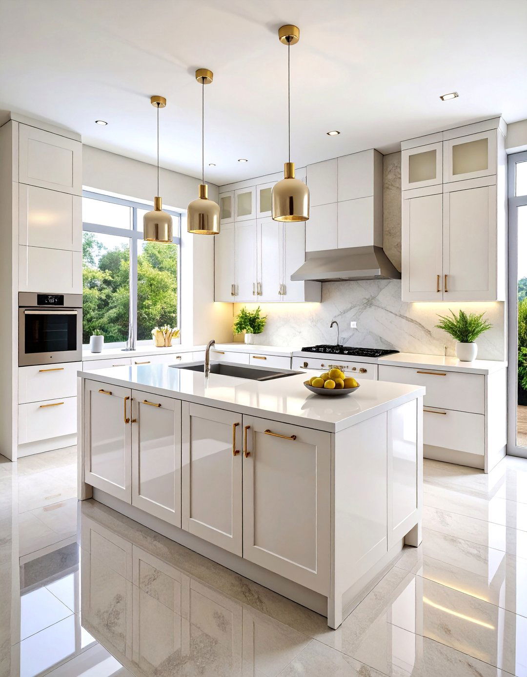 Sleek White Lacquer Floor to Ceiling Modern Cabinets - 25 Floor to Ceiling Kitchen Cabinets