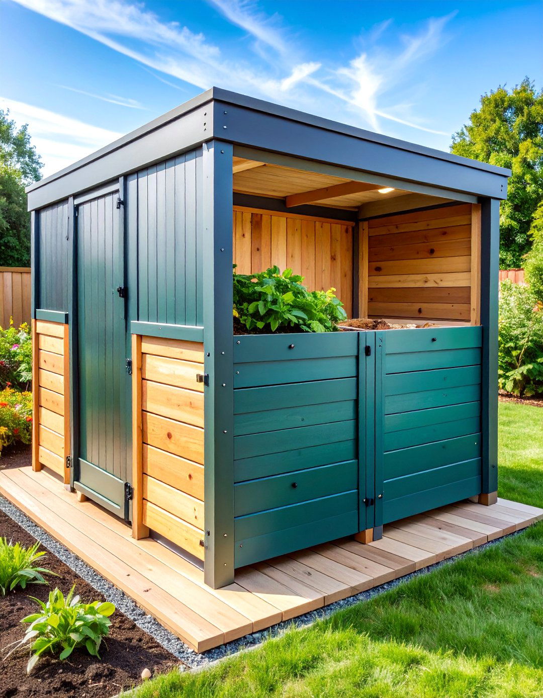 Sleeper Compost Bin Construction - 25 Garden Sleeper Ideas