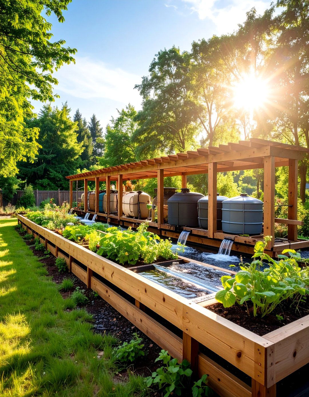 Sleeper Greenhouse Rainwater Collection Systems - 25 Garden Sleeper Ideas