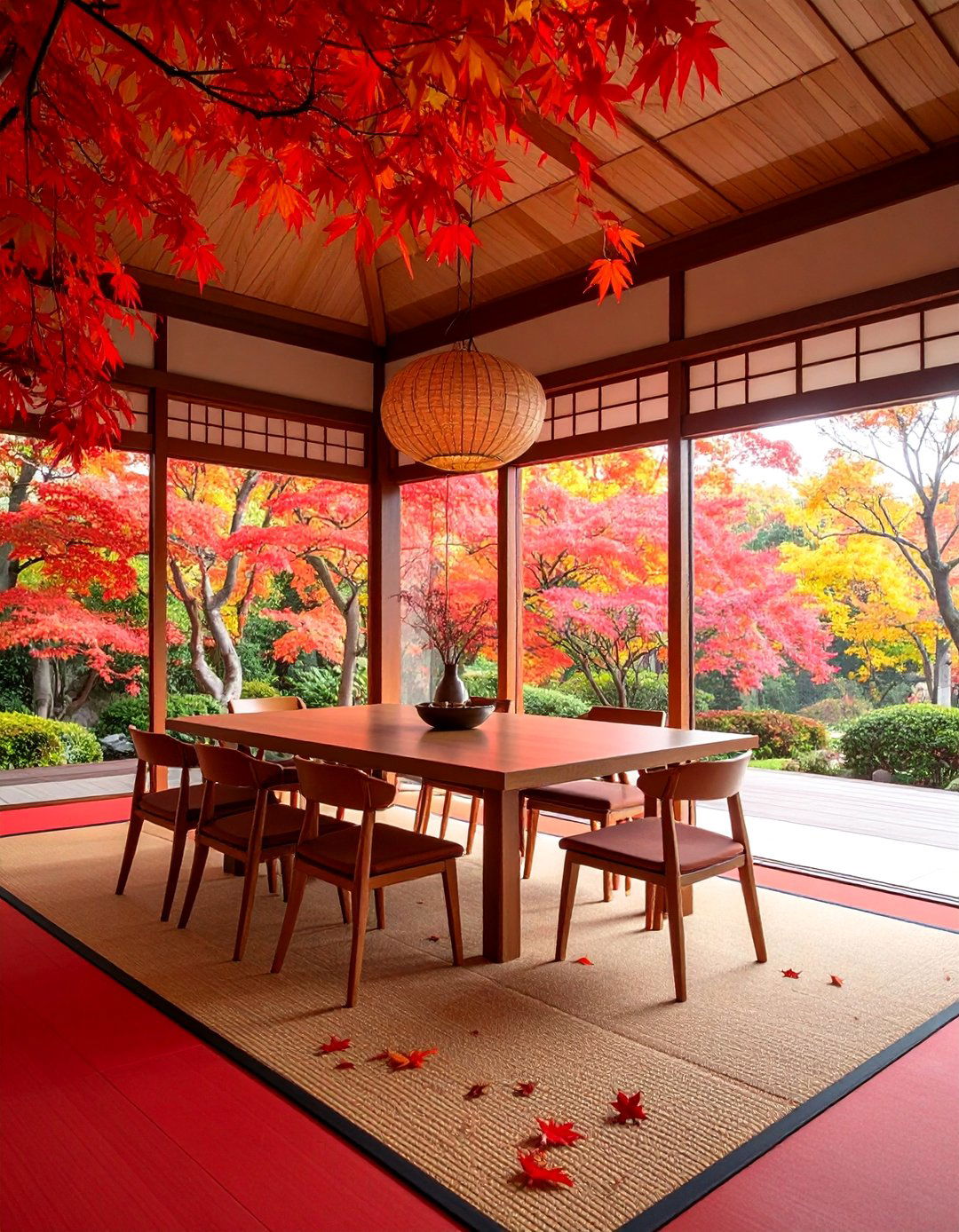 Sliding Door Privacy Flexible Dining Spaces - 25 Japanese Dining Room Ideas